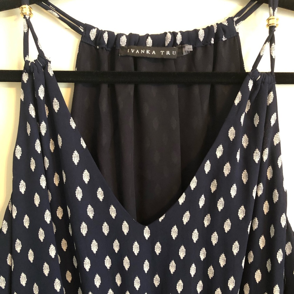 Navy Patterned Maxi